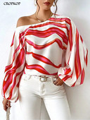 Modne ženske bluze, elegantne pulovere s otvorenim ramenima, prugaste košulje i bluze, majice dugih rukava, mladenačka ženska odjeća, novo 2024.