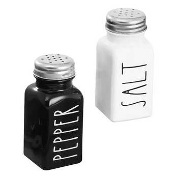 Стъклени бутилки Шейкър за сол и черен пипер Контейнер за съхранение на подправки Дозатор за подправки за домашна кухня Ресторант