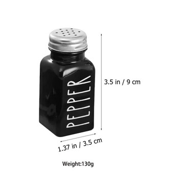 Стъклени бутилки Шейкър за сол и черен пипер Контейнер за съхранение на подправки Дозатор за подправки за домашна кухня Ресторант