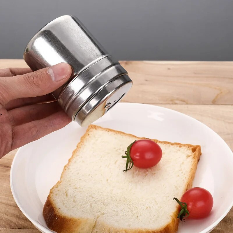Boca za papar od nehrđajućeg čelika Staklenka za začine Spremnik za sol Posuda za šećer Limenka za pohranu začina Rotirajući poklopac Držač čačkalica Kuhinjski alati