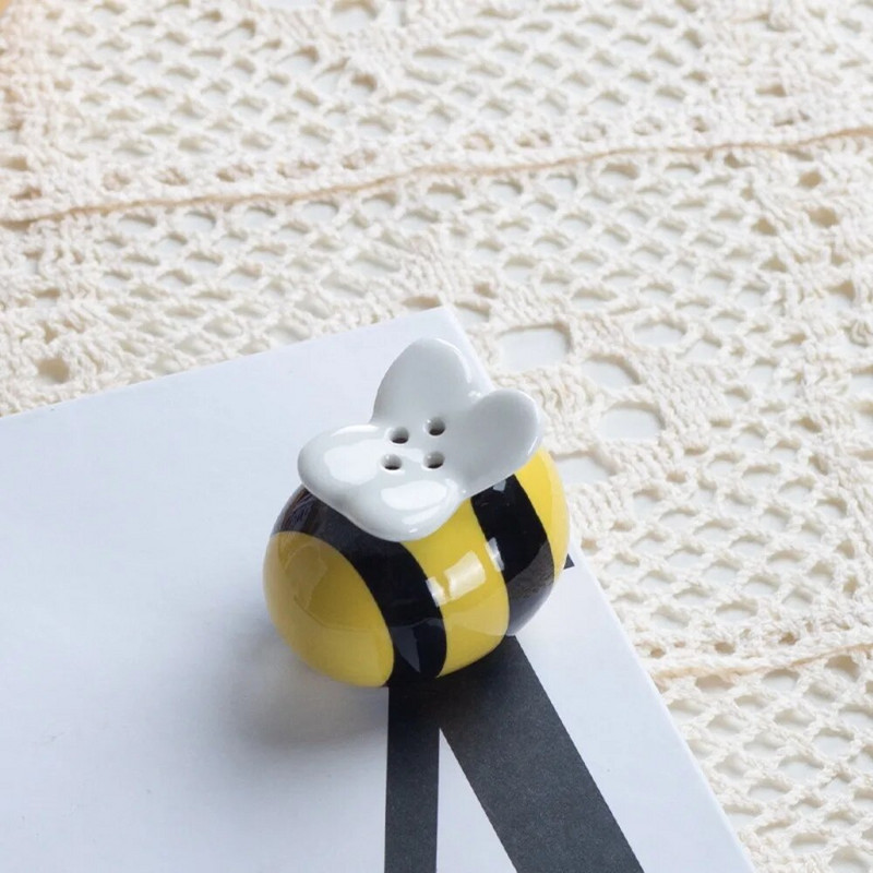 Pileći slon u obliku kruške, pčela, sol, papar, boca za začine, keramički oslikani lonac za začine, crtana životinja, velika rupa, staklenka za začine