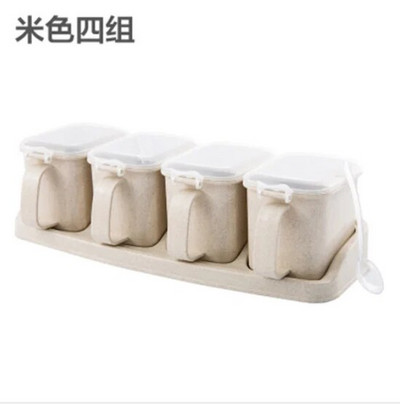 Set kutija za začine Kuhinjski pribor za kućanstvo Set plastičnih staklenki za začine Boca za začine Limenke za sol Zdjela za šećer