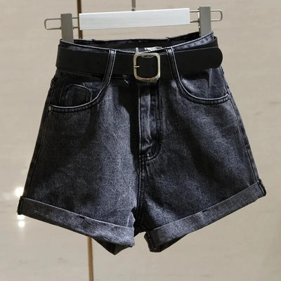 Suvised naised, kõrge vöökohaga, õhuke istuvus, mitmekülgsed avara säärega üliõpilaspüksid, jalgevahega Trendikad lühikesed püksid, puuvillane materjal