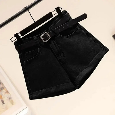 Suvised naised, kõrge vöökohaga, õhuke istuvus, mitmekülgsed avara säärega üliõpilaspüksid, jalgevahega Trendikad lühikesed püksid, puuvillane materjal