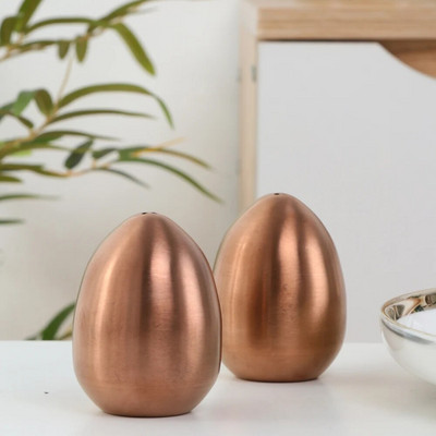 1/2 KOM Shaker u obliku jaja od nehrđajućeg čelika Salt Spice Pepper Shaker Kreativni kuhinjski dodaci