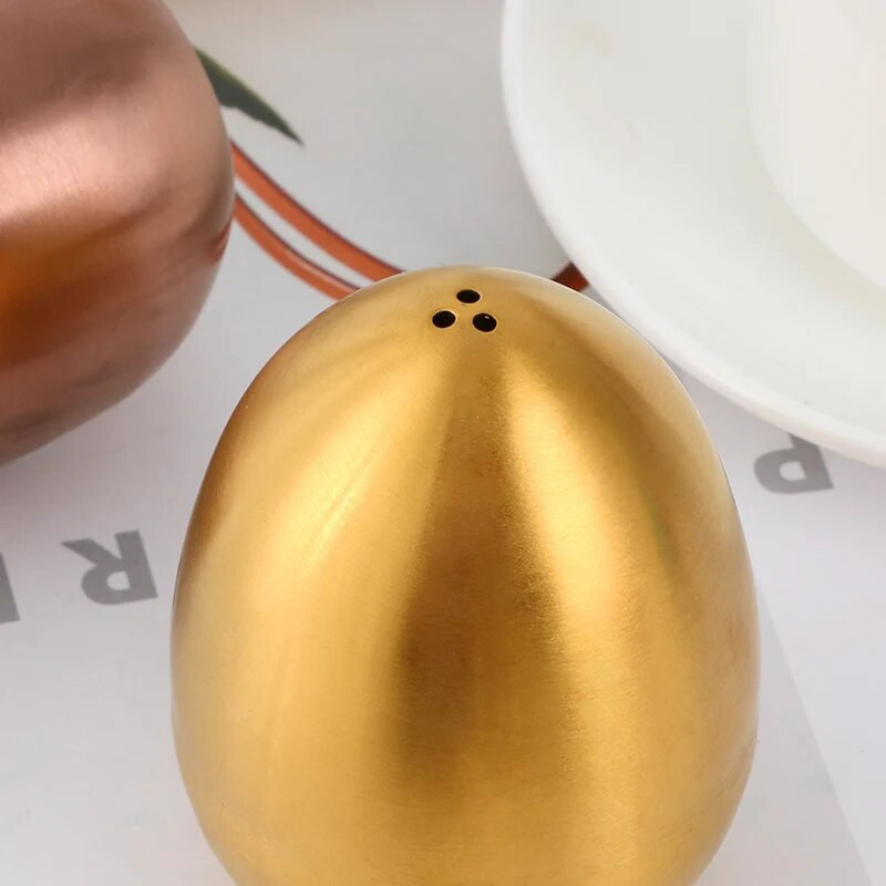 1/2 KOM Shaker u obliku jaja od nehrđajućeg čelika Salt Spice Pepper Shaker Kreativni kuhinjski dodaci