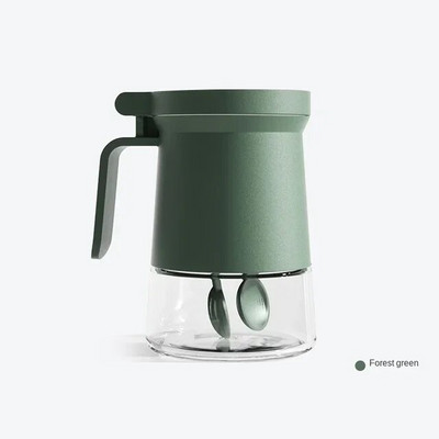 Lagana, luksuzna staklena boca za začine od 350 ml Kuhinjska staklenka za začine Boca za pohranu začina sa žlicom Solanka otporna na vlagu