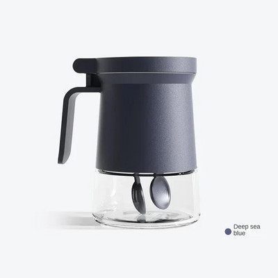 Lagana, luksuzna staklena boca za začine od 350 ml Kuhinjska staklenka za začine Boca za pohranu začina sa žlicom Solanka otporna na vlagu