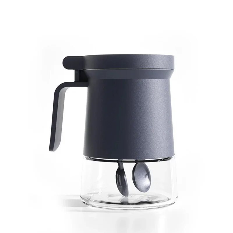 Lagana, luksuzna staklena boca za začine od 350 ml Kuhinjska staklenka za začine Boca za pohranu začina sa žlicom Solanka otporna na vlagu