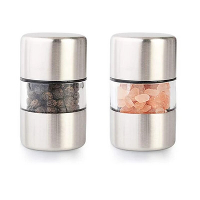 Mini râșniță portabilă din oțel inoxidabil Rasnita de sare și piper de mână pentru ierburi piper condimente sare de trandafir Gadget de măcinat bucătărie