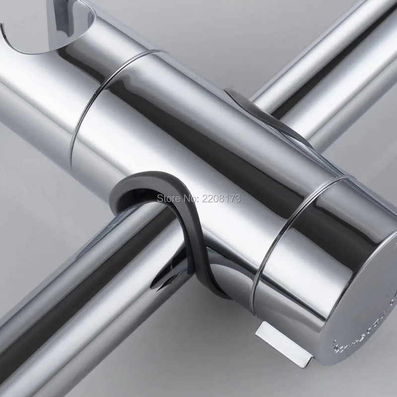 Accesorii pentru baie Universal 18~25mm ABS din plastic Duș șină de duș Suport bară Suport clemă reglabil Suport de înlocuire