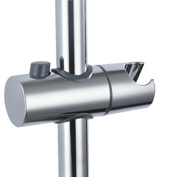 Универсален държач за душ глава, регулируем 18~25 mm ABS хромиран държач за душ релса Аксесоари за баня Скоби за монтаж на душ
