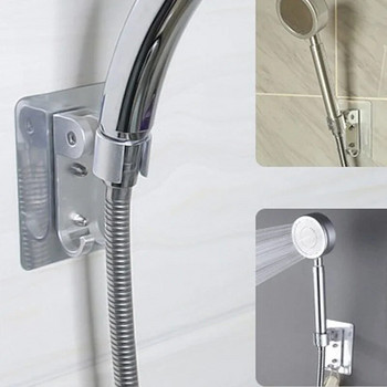 Здраво залепващо 90° алуминиево монтиране на стена с гел държач за душ слушалка Регулируема скоба за стойка за принадлежности за баня