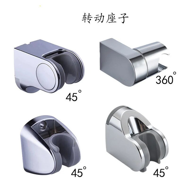 1KOM Držač glave tuša Zidni ABS Nosači za ugradnju tuša Podesiva slavina Baza za pričvršćivanje prskalica Kupaonski pribor