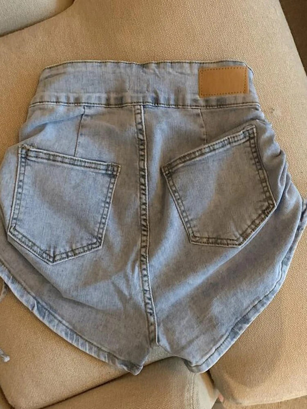 Zoki Sexy Shirring uske traper kratke hlače Ženske modne korejske ležerne kratke hlače s visokim strukom Ljetne kratke hlače s dugmadima Harajuku kratke hlače Novo