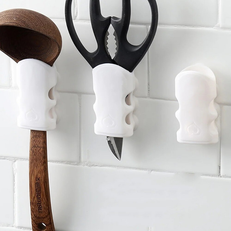 Silikono dušo galvutės laikiklis Patvarus daugkartinis nuimamas dušo rankinis sieninis siurbimo puodelis dušo laikiklis Vonios reikmenys