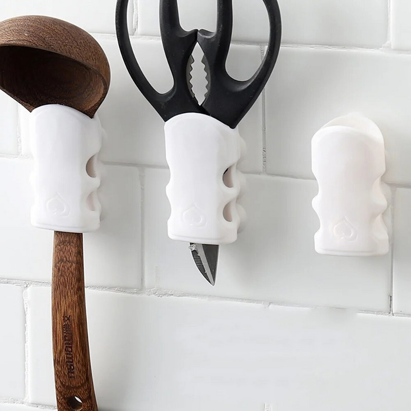 Silikonski držač glave tuša Izdržljiv za višekratnu upotrebu, uklonjivi tuš, ručni zidni nosač, držač za tuširanje, kupaonski pribor