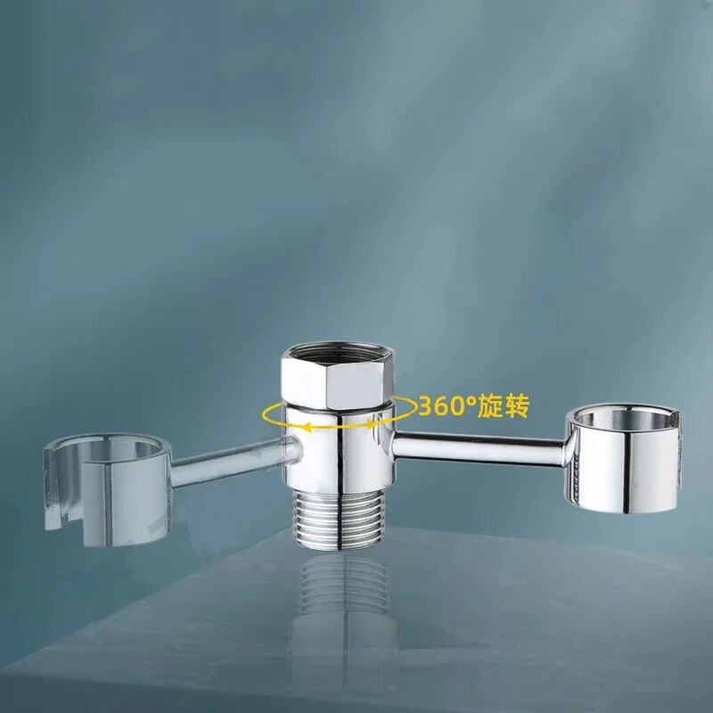 1 vnt. rankinis dušo laikiklis prie sienos tvirtinamas reguliuojamas laikiklis tualeto purkštuvo pagrindo atrama universalios maišytuvo atsarginės dalys