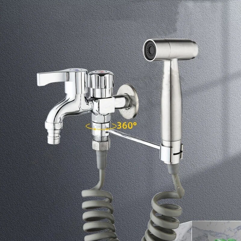 1 vnt. rankinis dušo laikiklis prie sienos tvirtinamas reguliuojamas laikiklis tualeto purkštuvo pagrindo atrama universalios maišytuvo atsarginės dalys