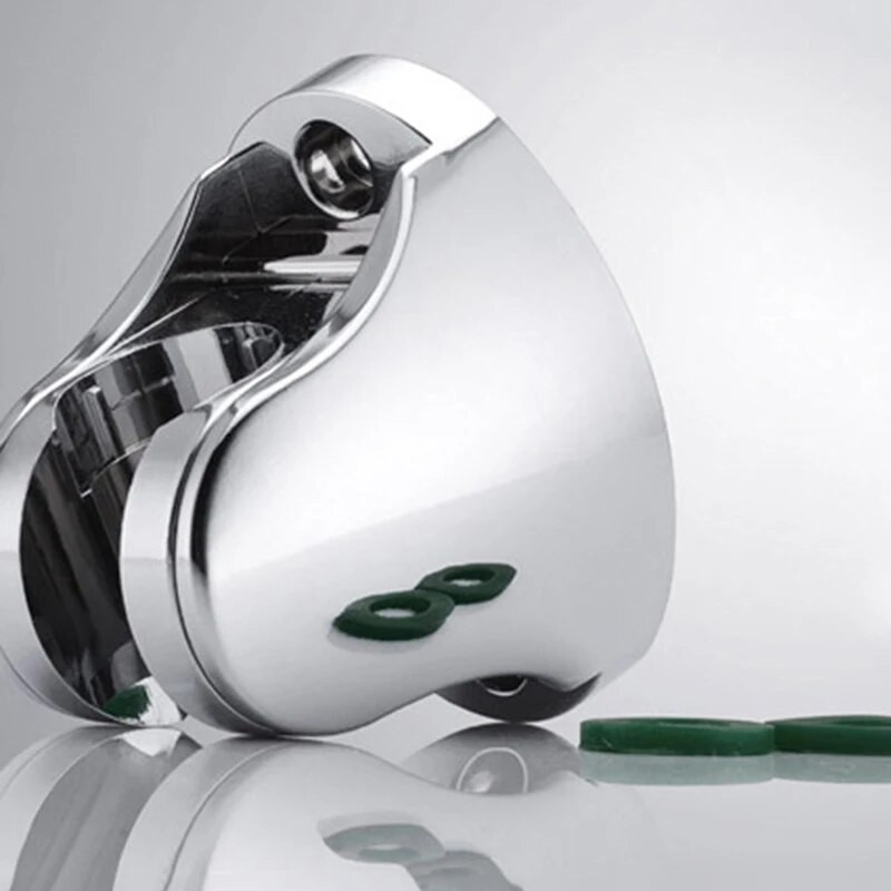 Lipnus dušo svirties galvutės laikiklis Reguliuojamas prie sienos tvirtinamas fiksuotas pagrindo plokštės laikiklis namų vonios kambario priedams