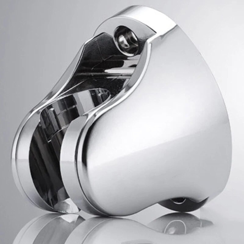 Lipnus dušo svirties galvutės laikiklis Reguliuojamas prie sienos tvirtinamas fiksuotas pagrindo plokštės laikiklis namų vonios kambario priedams