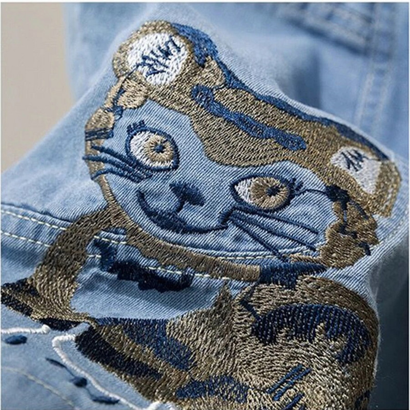 Nedideli 4xl siuvinėti šortai Baggy Jeans Moteriški suvarstomi Pantalones Cortos elastingi aukštu juosmeniu plačiomis kojomis džinsinės kelnės Vaquero Short