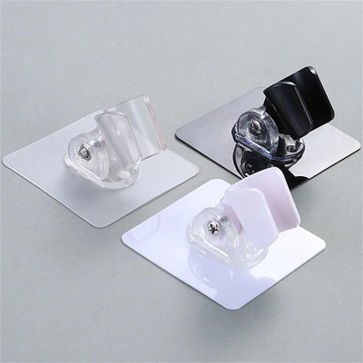 1vnt 360° universalus dušo galvutės laikiklis Reguliuojamas lipnus dušo galvutės laikiklis be smūgio Sieninis stovas SPA vonios kambarys