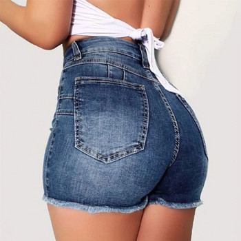 Къси панталони Denim Jeans Woman Denim Shorts Broken Crimping High Waist Slim Summer Jeans Shorts Feminino Chic Hot Ladies Bottom 청바지