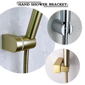 Toliet zuhany kimenet tartó konzol Sárgaréz/ABS műanyag csiszolt arany Matt fekete fém szürke fényes króm tömlő csatlakozó fürdőszoba