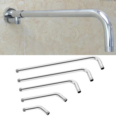 1 db zuhanyfej hosszabbító kar rozsdamentes acél egyenes szögű extra tömlő zuhany G1/2" csatlakozás 15/20/25/30/35cm cső