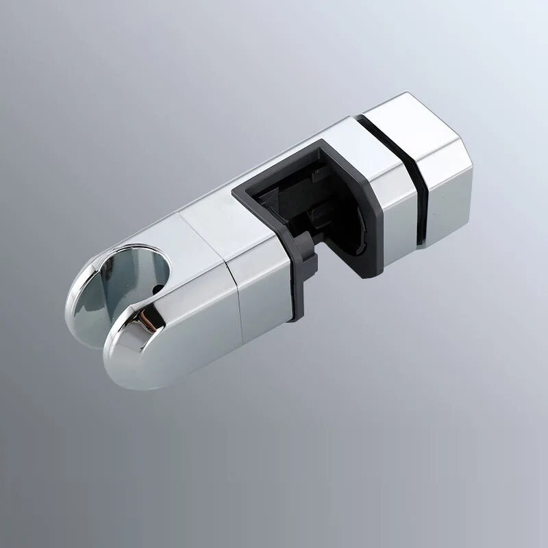 Mat crna kupaonska galanterija Univerzalni 18~25 mm ABS plastični držač šipke za klizne šine za tuširanje Podesivi držač stezaljke