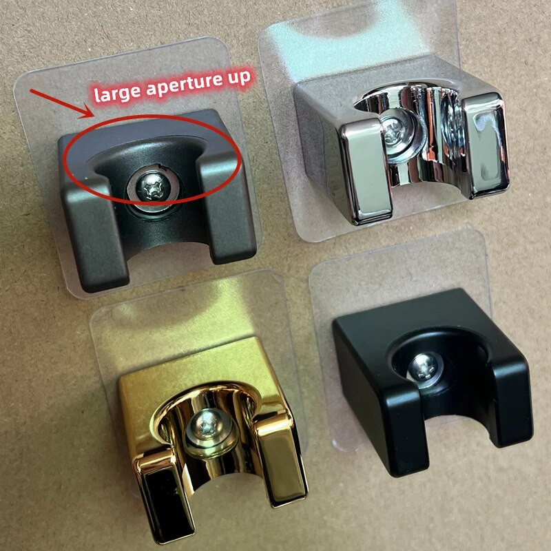 Naudingas reguliuojamas poliruotas lipnus rankinis įsiurbimas be gręžimo dušo galvutės laikiklis Dušo galvutės stovas Be smūgių