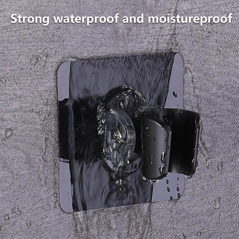 Puikus dušo laikiklis Patvarus dušo laikiklis, paprastas montavimas, nemokamas vandeniui atsparus prie sienos montuojamas dušo galvutės stovas