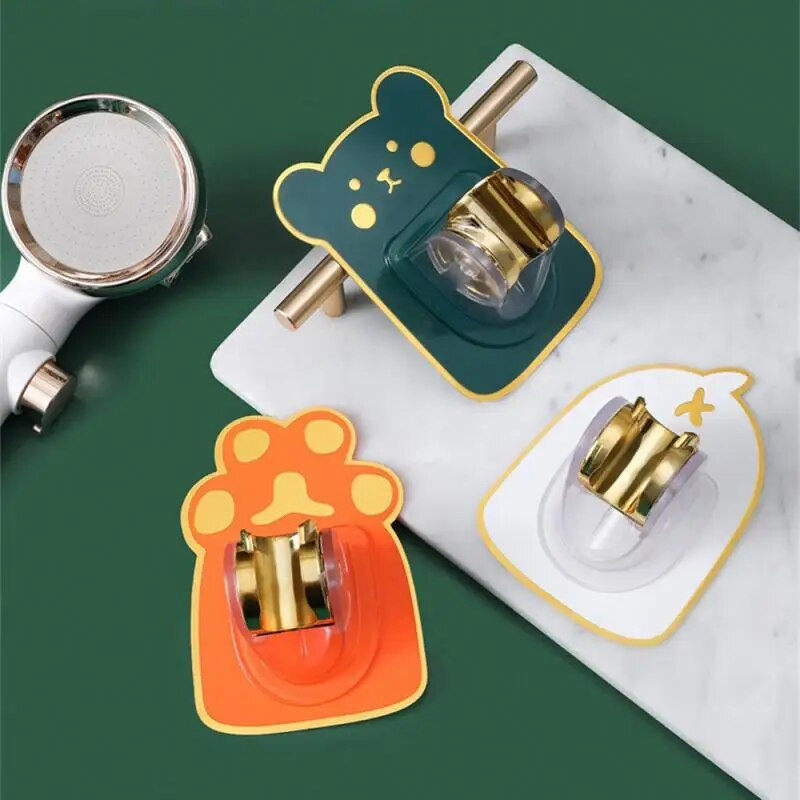 Scaun cu stropitoare Duș Fix Adorabil Floră Duș Suporturi de montare Suport duș Baza fixă de perete 12,5×8,5 cm Corp de baie