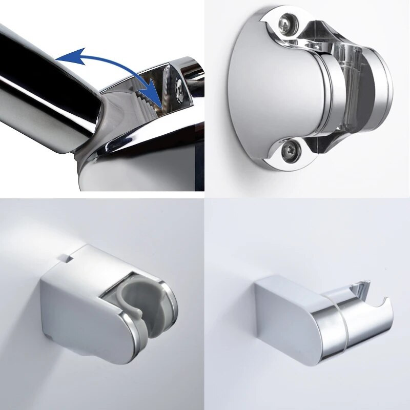 ABS állítható kézi zuhanytartó konzol falra szerelhető csaptelep sprinkler rögzítő talp permetezőfej állvány fürdőszobai kiegészítők