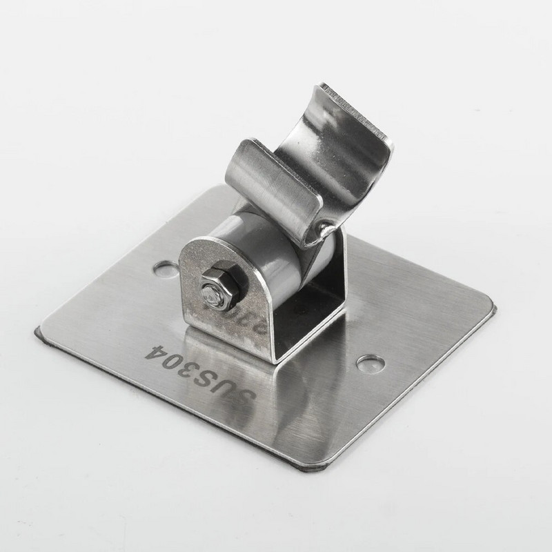 Nerūdijantis vandeniui atsparus dušo galvutės laikiklis sieninis nerūdijančio plieno tvirtas gręžimas, reguliuojamas kampas su varžtais universalus