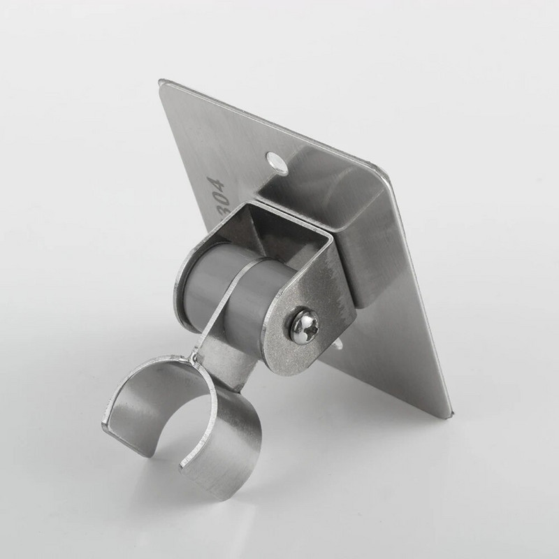 Nerūdijantis vandeniui atsparus dušo galvutės laikiklis sieninis nerūdijančio plieno tvirtas gręžimas, reguliuojamas kampas su varžtais universalus