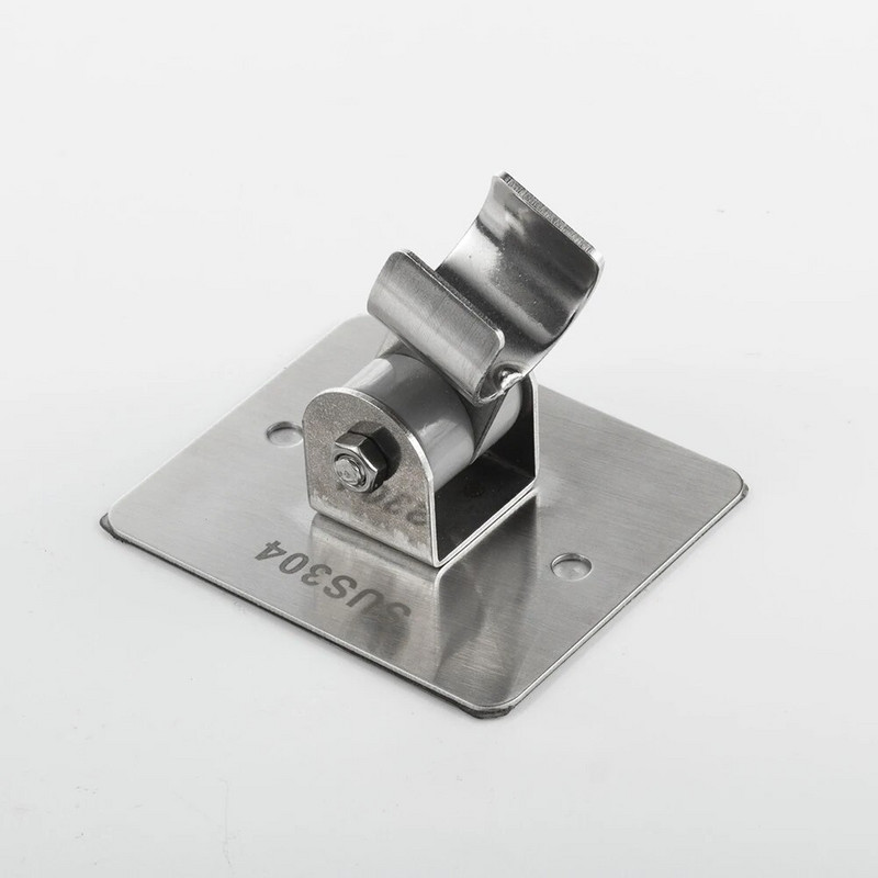 Nerūdijantis vandeniui atsparus dušo galvutės laikiklis sieninis nerūdijančio plieno tvirtas gręžimas, reguliuojamas kampas su varžtais universalus