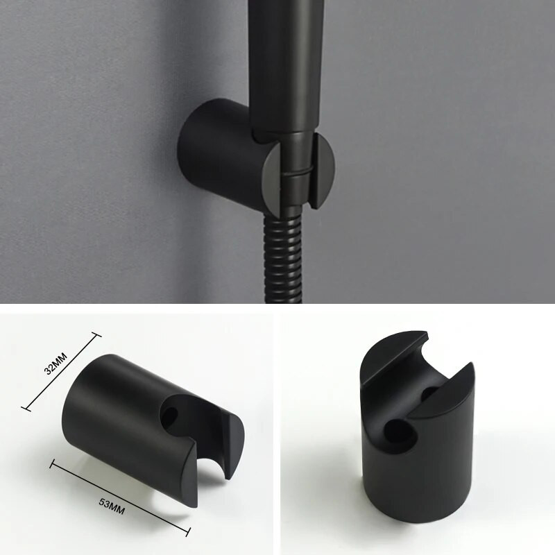 ABS držač za ručni tuš, držač, vijak, zidni krom, brušeni nikl, sivo zlato, mat crna obrada, držač ručne prskalice