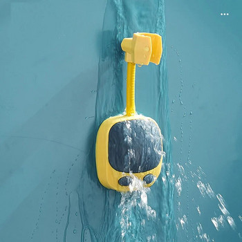 Държач за душ Универсален без вендуза Държач за душ глава Непробиваема скоба за баня Регулируема въртене на 360° ABS фиксирана основа