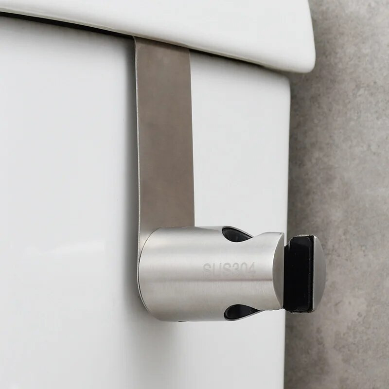 Nerūdijančio plieno laikiklis, kabliukas, skirtas rankiniam dušui Vonios tualeto purškimo pistoleto stovas tualeto bidė purkštuvas vonios kambario priedai