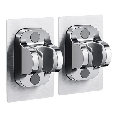 Vakumski stalak za tuširanje Zidni nosač Podesiva glava tuša Bez udaraca Crni nosač Kupaonski pribor Besplatna dostava