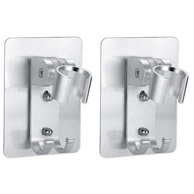 Vakumski stalak za tuširanje Zidni nosač Podesiva glava tuša Bez udaraca Crni nosač Kupaonski pribor Besplatna dostava