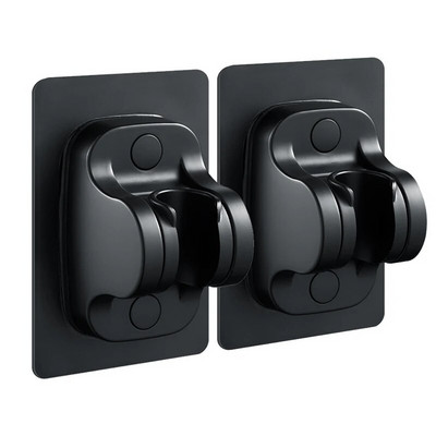 Vakumski stalak za tuširanje Zidni nosač Podesiva glava tuša Bez udaraca Crni nosač Kupaonski pribor Besplatna dostava