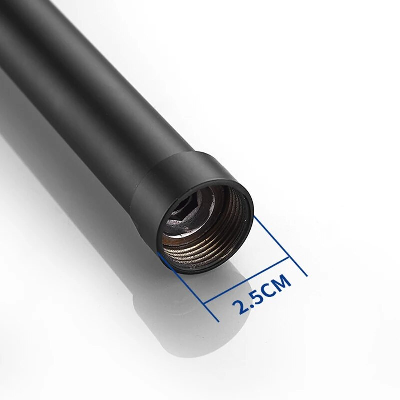 Pikendustoru dušisegisti ekstra pikendatav toru, must, kuldne universaalliidese pikendustorud, ümmargused, kandilised, duširiba, 30/40 cm