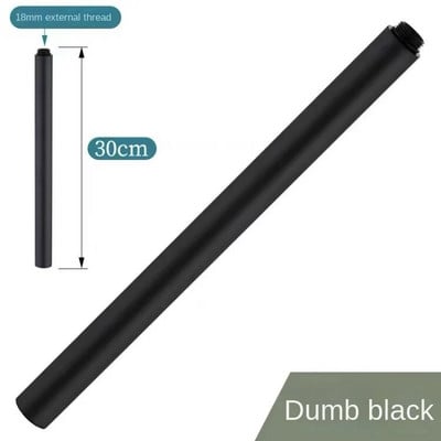 30 cm apvalus dušo ilgintuvas iš nerūdijančio plieno pilkos spalvos dušo strypo universalus itin paaukštintas prailginamasis vamzdis vonios kambario priedai