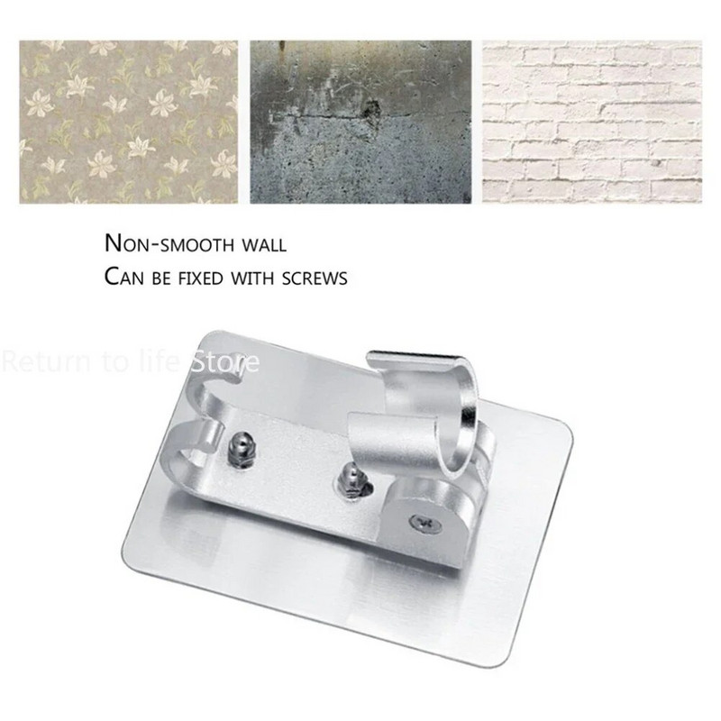 Podesivi držač za ručni tuš, aluminijski probijač, besplatna zidna glava tuša, nosač za sjedalo za kupaonicu