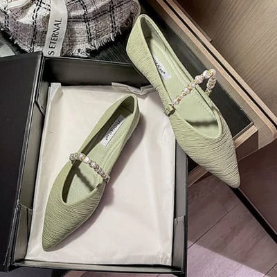 Smailūs batai, moteriški plokščiadugniai 023 nauji rudeniniai ir žieminiai batai pavasariui ir rudeniui minkštu dugnu juodi keturių sezonų priemiestiniai batai