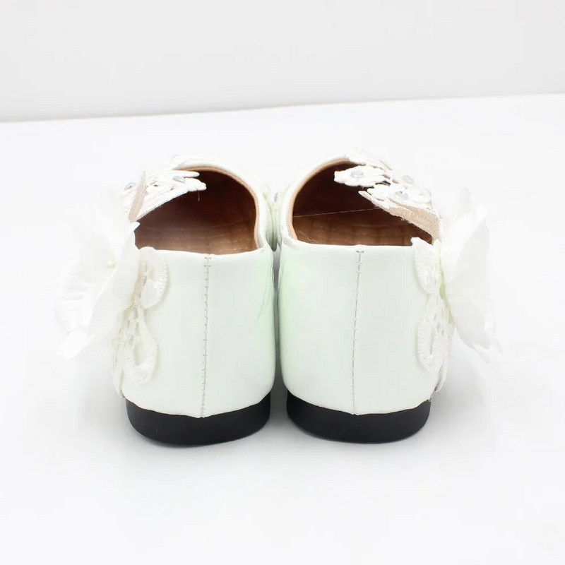 【Xingchenmao】 Új fehér, lapos, nagy méretű esküvői cipő nőknek menyasszony esküvői cipő csipke női cipő BH2117