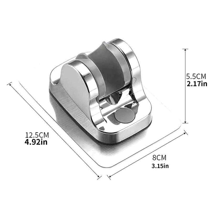 Nosači držača glave tuša Crna vakuumska čašica Zidni nosač Podesiva potpora za kupaonski pribor bez stalka za bušilicu Kada
